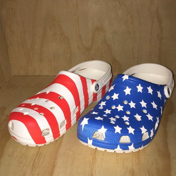 american flag crocs mens